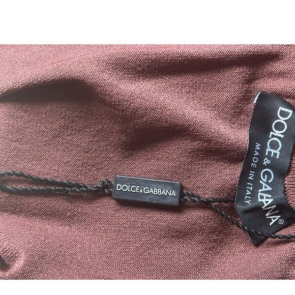 NW Dolce Gabbana Sienna Brown Backless Knit Top - Picture 5 of 11